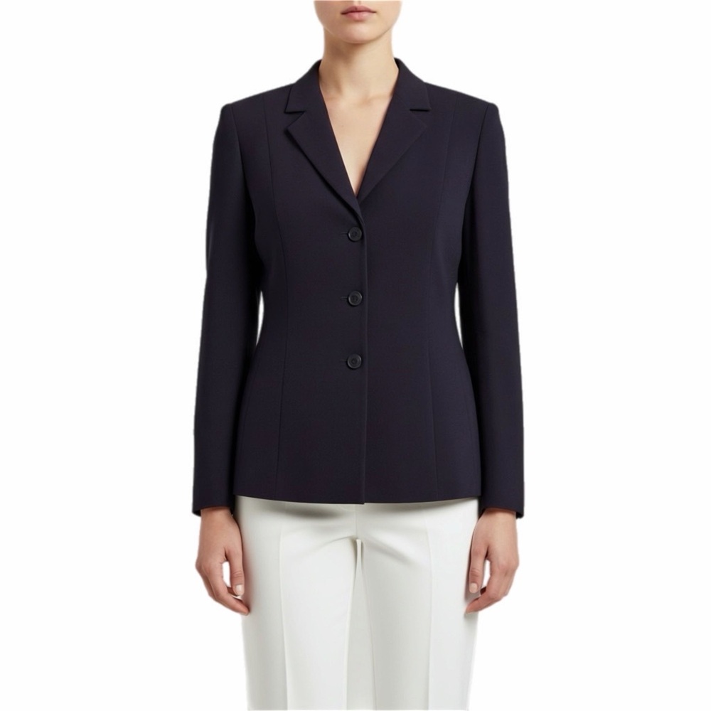El Corte Ingles Womens Blazer Size 44 EU 12 US Plum Purple Career Jacket
